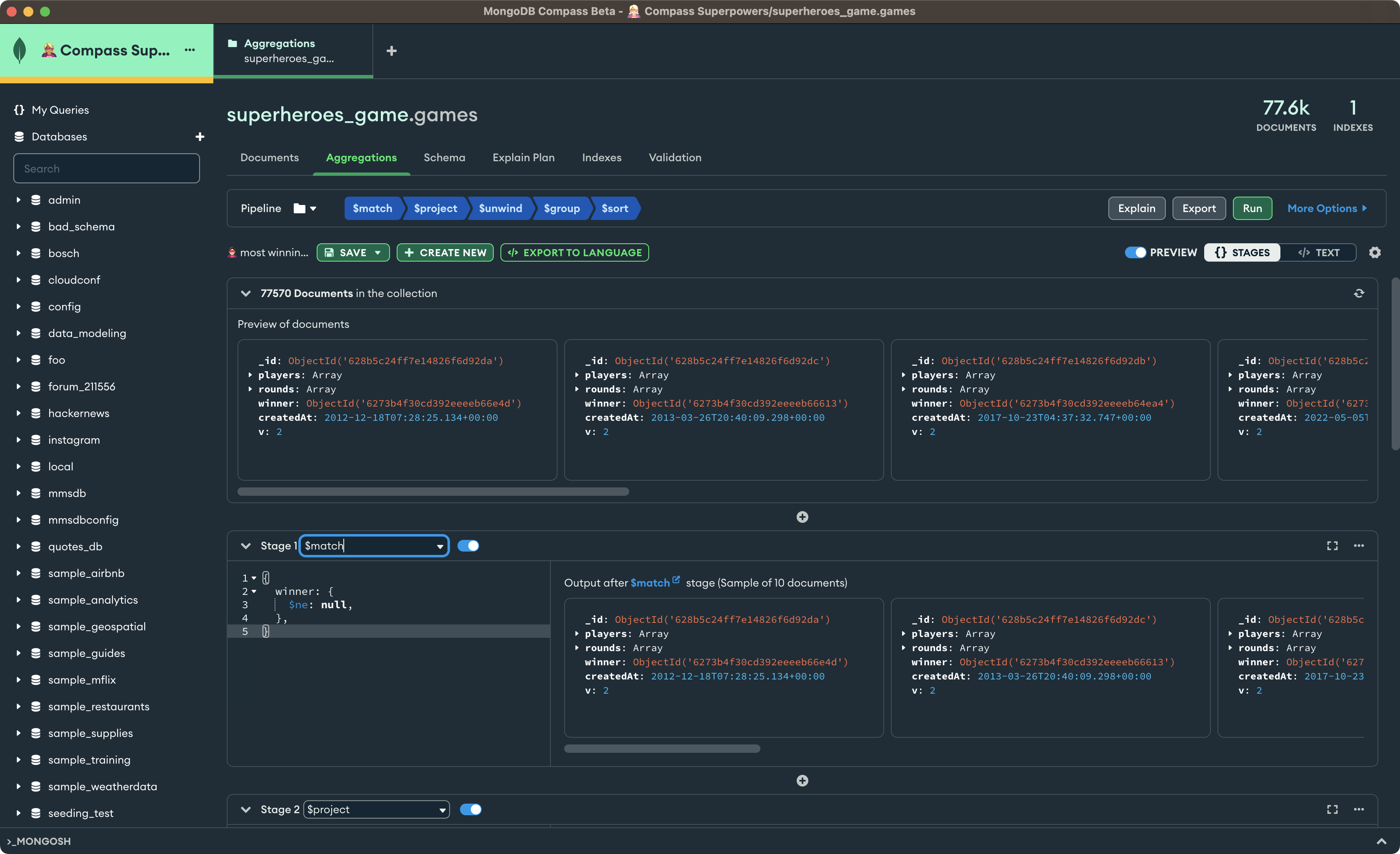 MongoDB Compass